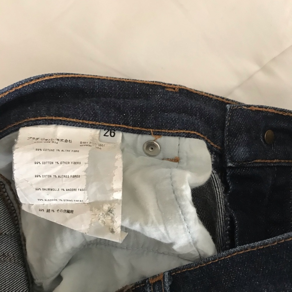 Prada Blue Boot Cut Jeans Classic Style - Picture 5 of 6